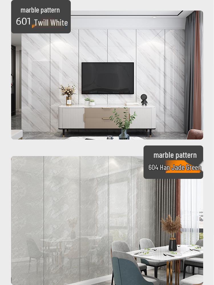 Self-Adhesive Waterproof PVC Marble Wall Panel Sticker for Moisture-Proof Decoration