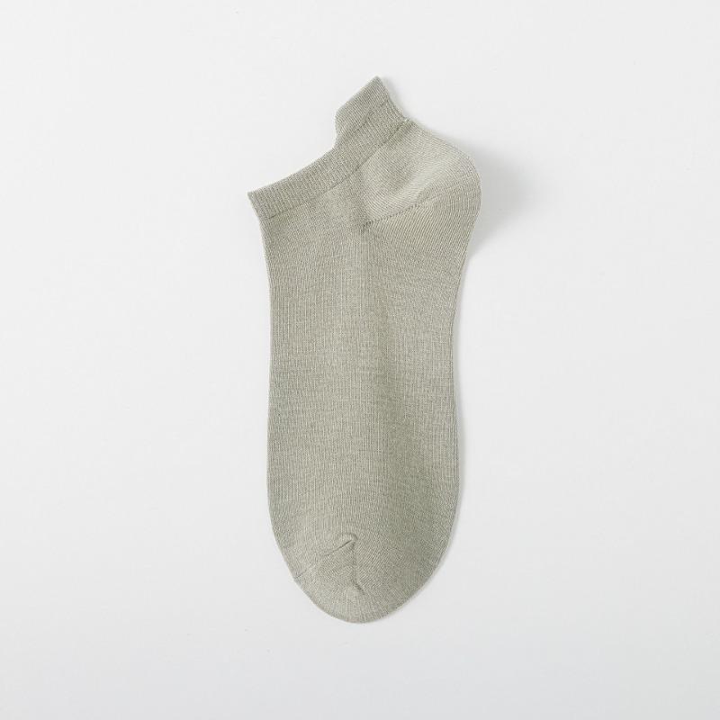 Мужские летние простые и универсальные, не скатывающиеся однотонные носки-лодочки с защитой ушей