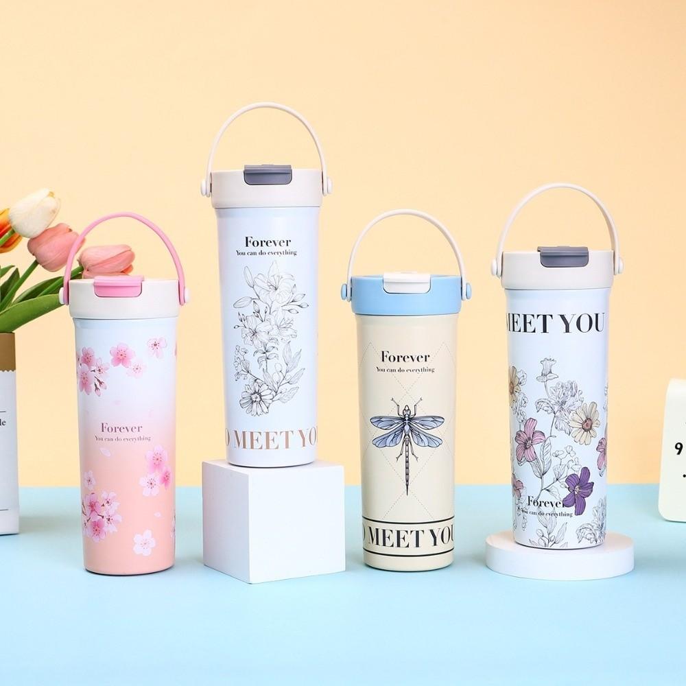 Герметичная мультяшная термокружка из нержавеющей стали 316, модная чашка для воды