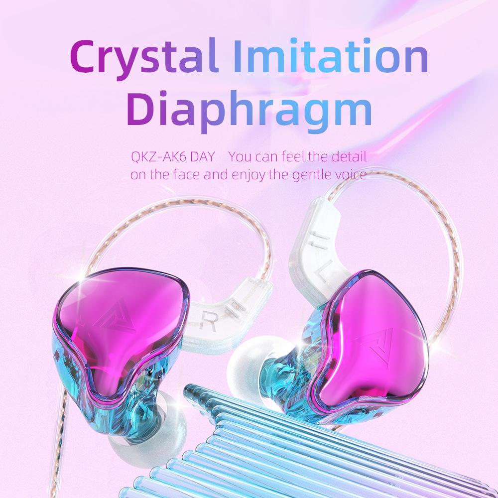 QKZ AK6 DAY Спортивная гарнитура с ушным управлением и басовой гарнитурой для мобильного телефона с пшеничным весом