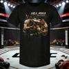 2026 Лето UFC Ислам Махачев Боевая Графическая Футболка Женская Спортивная Хлопковая Короткий Рукав Свободная Повседневная Рубашка для Фитнеса Унисекс