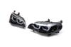 Front Headlights with LED Backlighting (2 Pcs, Dark) for BMW X5 E-70 2007-2013