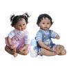 20'' 50 Cm Black Skin Reborn Baby Doll Raven Soft Cloth Body with PP Cotton Simulation Doll Lifelike Newborn Dolls for Boy or Girl Kid's Holiday Gifts