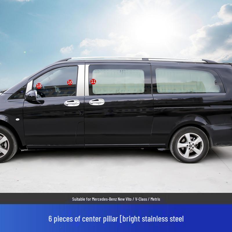 Нержавеющая сталь Окантовка окон для Mercedes-Benz Vito V250 V260L/Viano Наружная часть кузова.