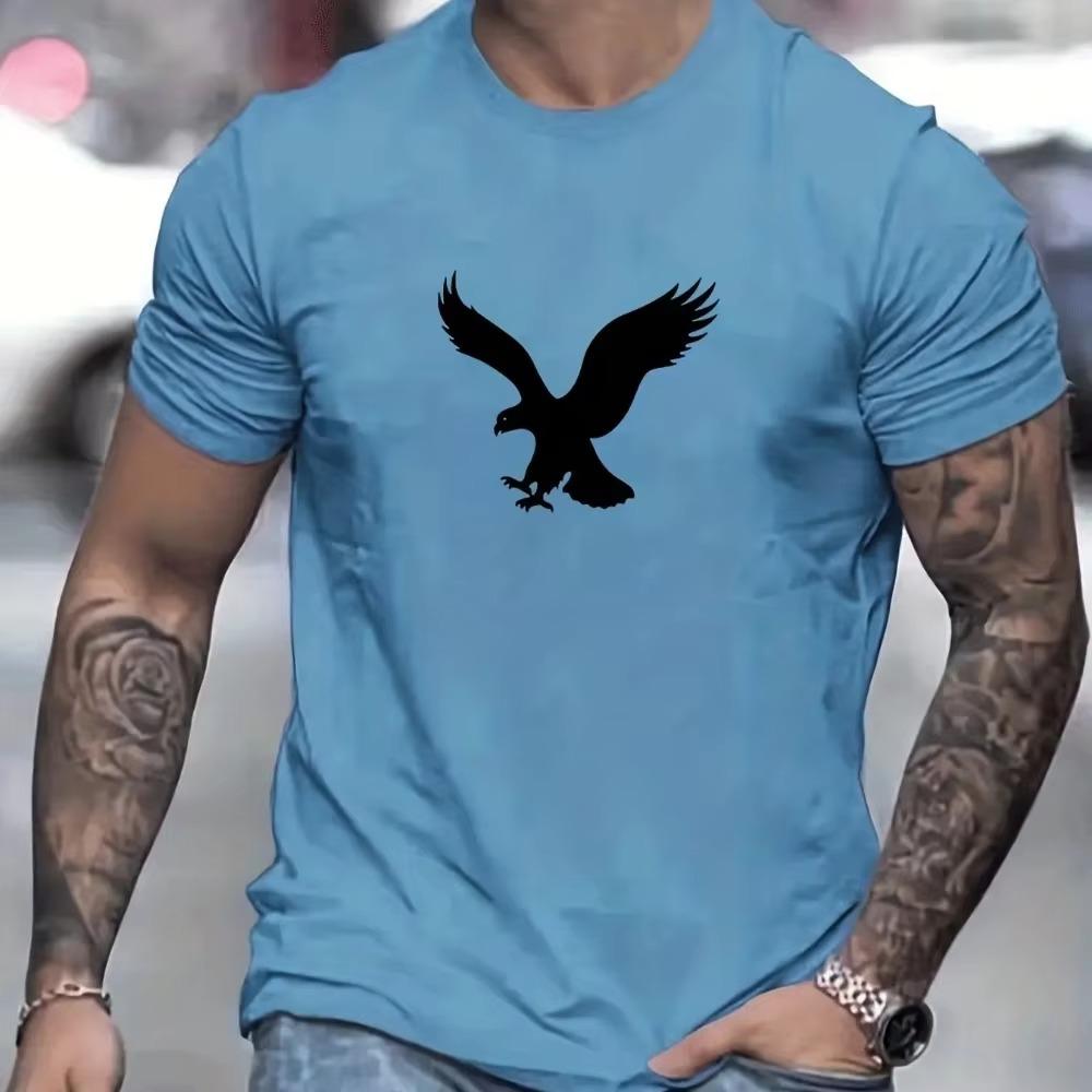 Fashion Men's T-Shirt 3d Eagles Printed Men's Tops Casual Street Short Sleeve Summer O-Neck T-Shirt For Men's Oversized Clothing