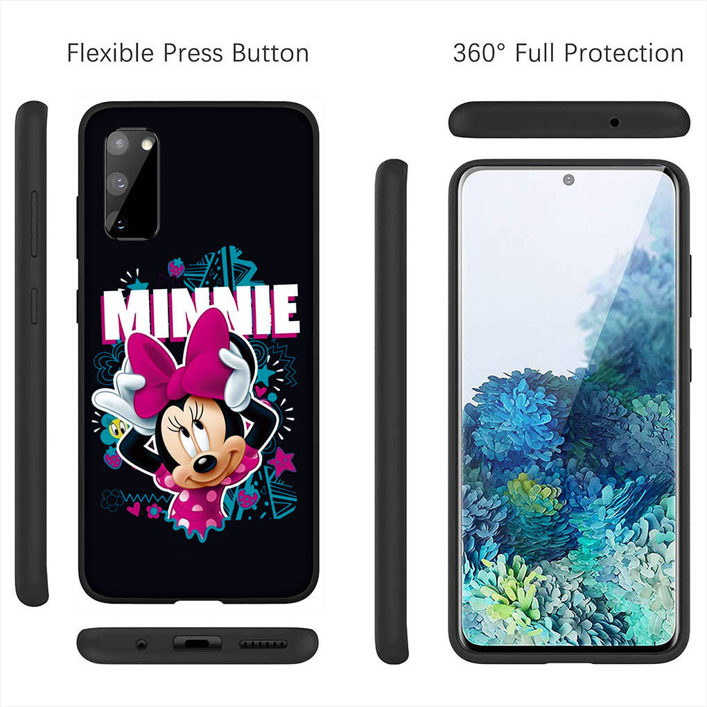 Чехол для iPhone 16 15 14 Xiaomi Redmi Note 13 12 11 Pro Max X 10 9 XR Samsung Galaxy S24 S23 OPPO Huawei Minnie Fashion Mickey Cute Mouse Phone Case