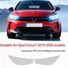 2 шт. Предварительно вырезанные для Opel Corsa F -2026 Автомобильные прозрачные PPF TPU наклейки Прозрачная черная защитная пленка для фар Аксессуары