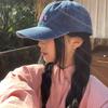 Casual Letter Embroidery Hat Adjustable Peaked Cap Trendy Denim Baseball Caps  for Men Women