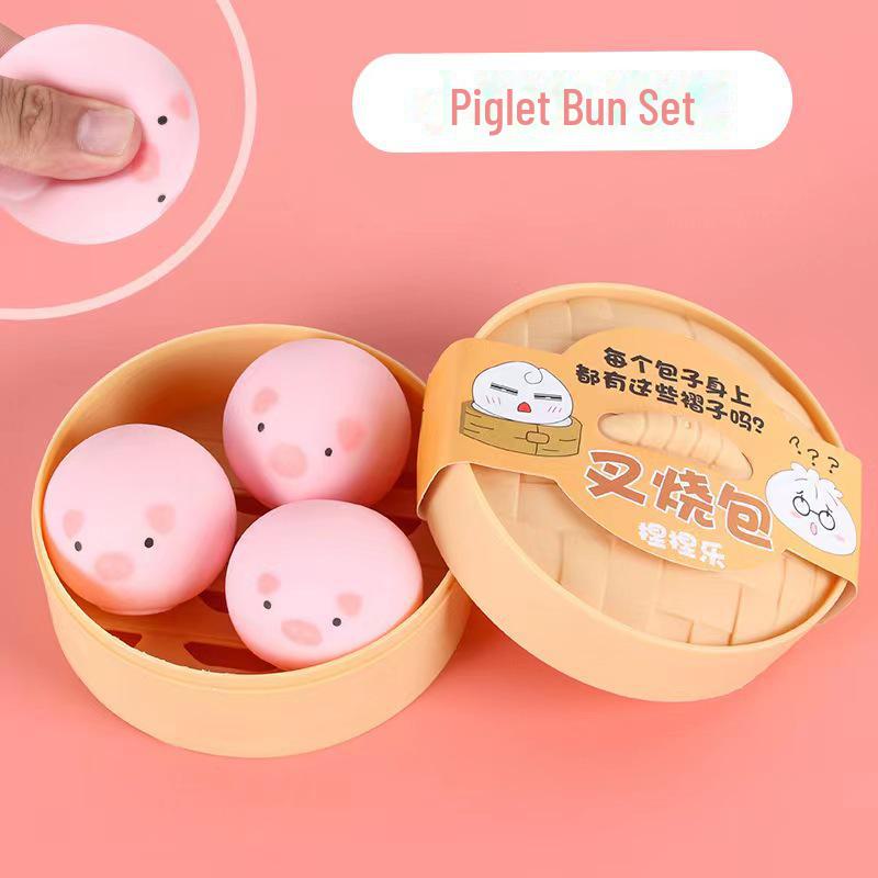 Douyin Трендовая игрушка для снятия стресса в виде жареной свиной булочки