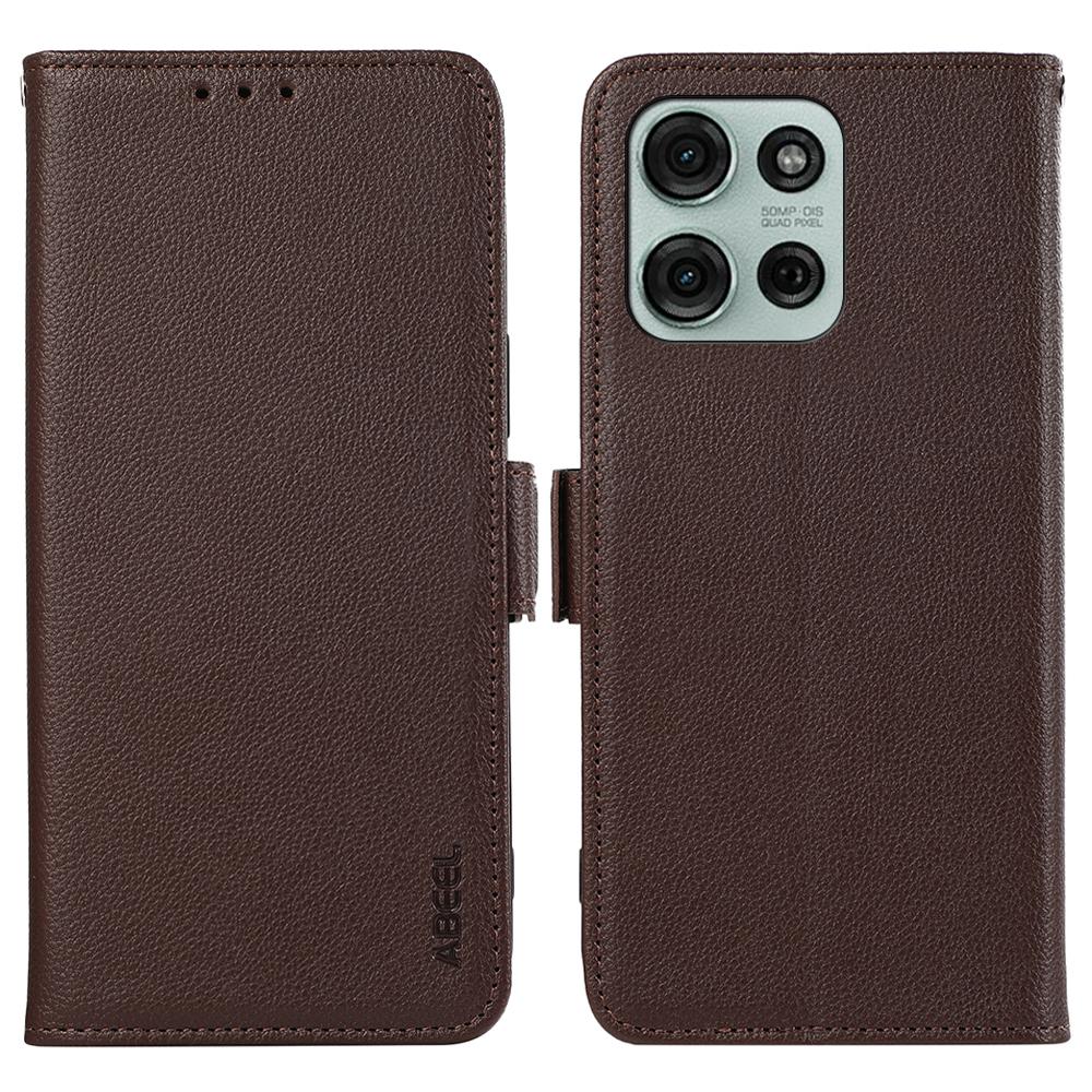 For Motorola Moto G75 5G Case Litchi Texture Leather RFID Blocking Phone Cover