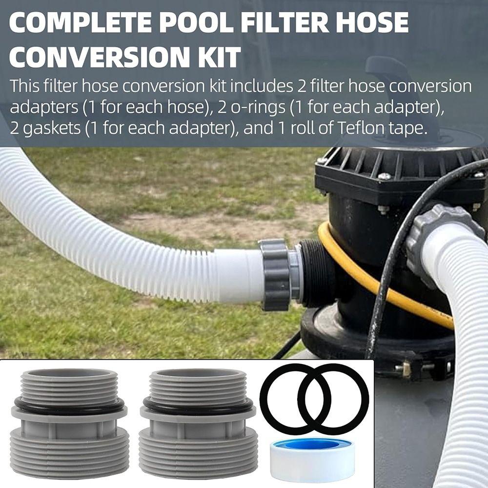 Short Pump Replacement Plastic Hose Convertion New Pool Adapter Connects  Fit for Intex