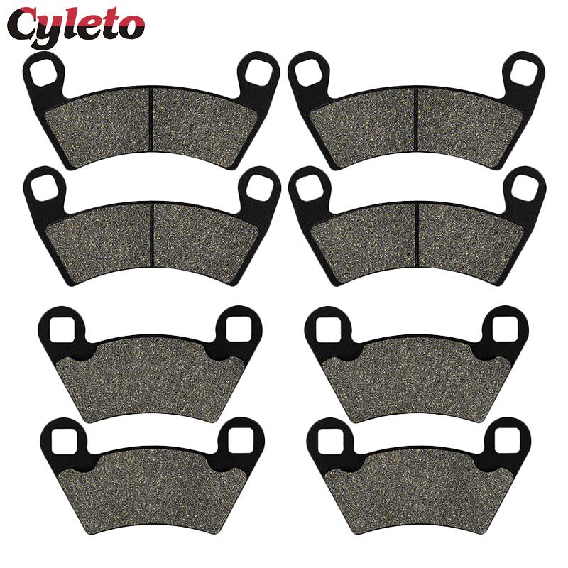 Motorcycle Front or Rear Brake Pads for Polaris Ranger RZR-4 800 EPS 10-13 EV Electric 800 HD 6x6 10-15 Diesel 900 RZR XP 11-15