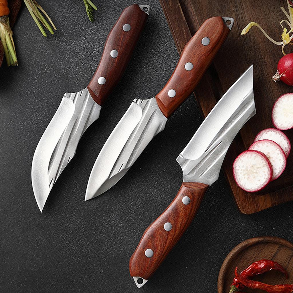 Кованый обвалочный нож из нержавеющей стали, бытовой многоцелевой нож для нарезки, нож для убоя рыбы