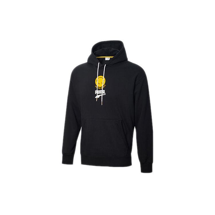 Puma Мужская толстовка с капюшоном Club Casual Print Черный 530368-01