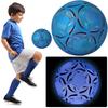 Футбольный мяч Outdoor Glow Reflective №5 Нет. 4 мяча PU Glow Football Standard Fluorescent Reflective Football Sports Adult Practice