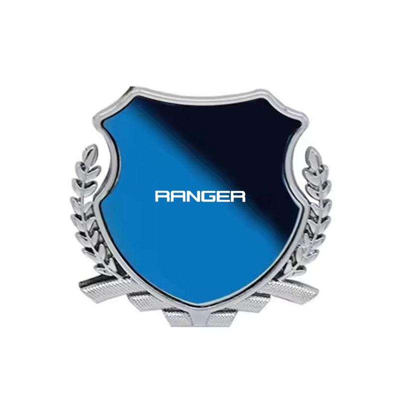 Zinc Alloy Metal Car Fender Emblem Side Window Badge Styling Decal For Ford RANGER Logo Exterior Modification Decor Accessories