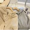 Waffle Hooded Sweatshirt for Women In Autumn New Style Loose Slimming Niche Design Spring and Summer Coat Women's Zipper Cardigan