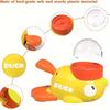 1 Interactive Press-on Dog Snack Dispenser Toy, Slow Food Puzzle Feeder, Duck Shape