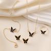 Exquisite White Butterfly Glaze Necklace: Elegant, Versatile, and Trendy Clavicle Chain.