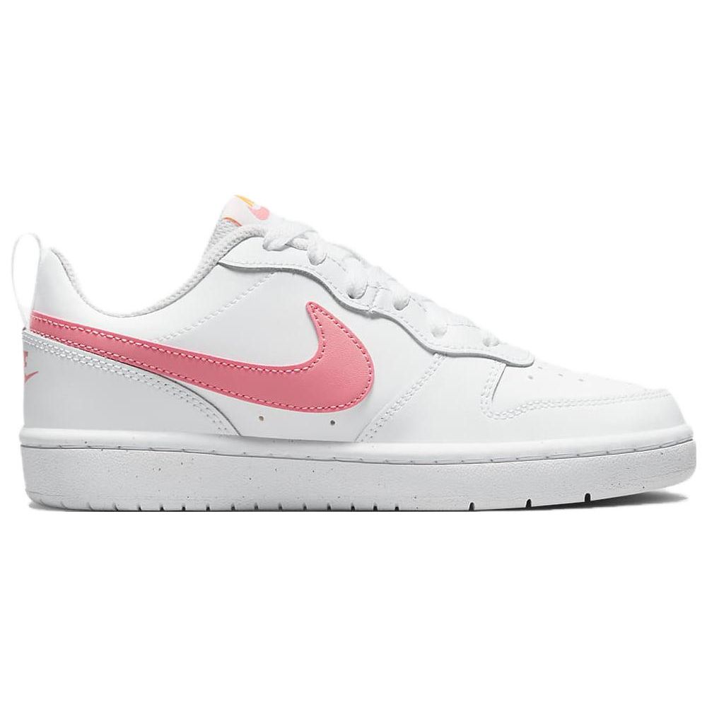 Nike Детские кроссовки Court Borough Low 2 GS White Coral Chalk Laser-Orange BQ5448-124