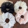 Retro Lace Flower Edging Multilayer Hair Scrunchies Womens Romance Headbands Girls Sweet Head Rope Female Fashion Party Hair Tie