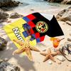 Custom Name Personalized Club America Print Beach Towel, for Trip Camping Beach Party Home Decor, Birthday Gift for Family & Friends