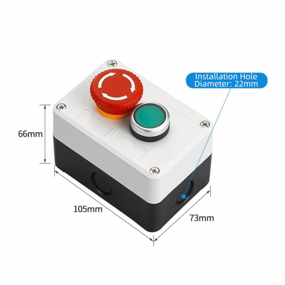 Self-resetting Function Start Stop Button Box Industrial Push Button Box Industrial Use