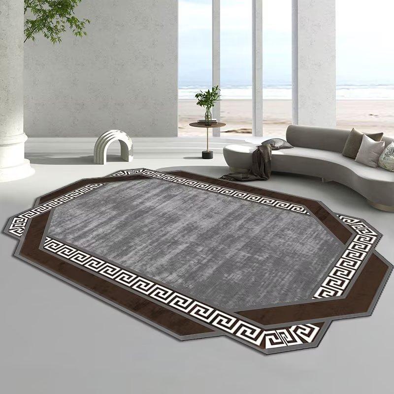 Modern Simple Special Shaped Large Area Living Room Carpet Irregular Plush Soft Bedroom Carpets Light Luxury Home Rug