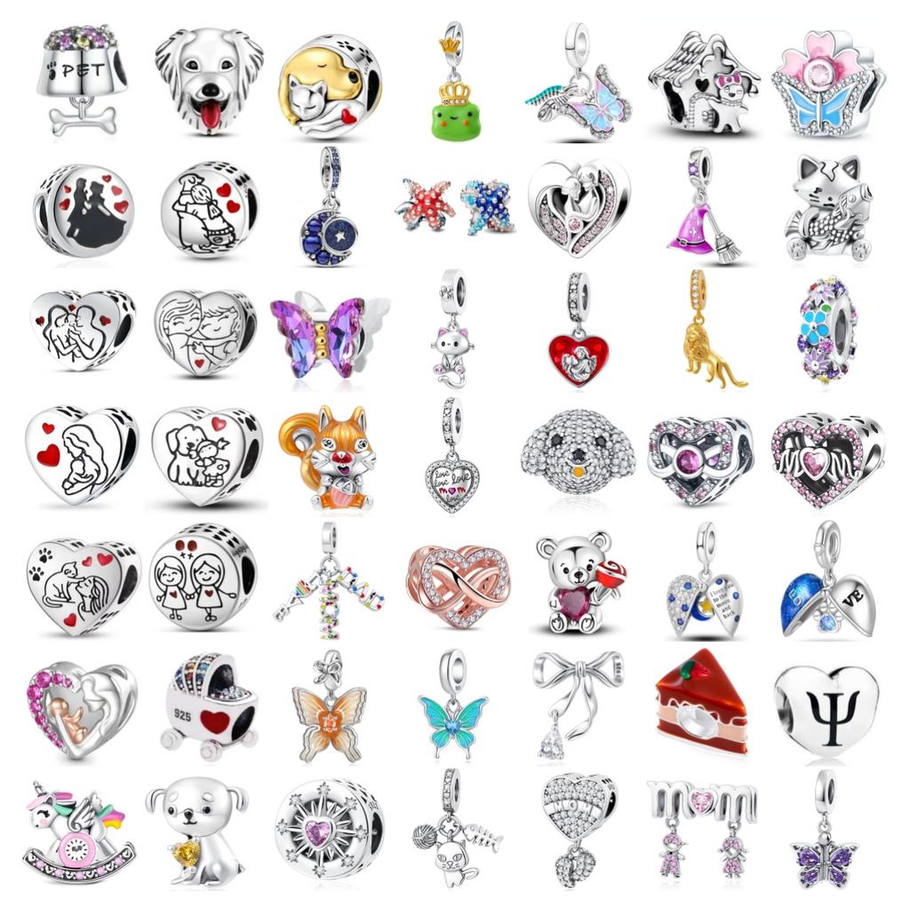 Новый Медный Подвеска-шарм Принц-лягушонок Счастливый Друг Сестра Мама Питомец Любовь Бусина Подходит для Оригинального Браслета Ювелирные Изделия Торт Подарок