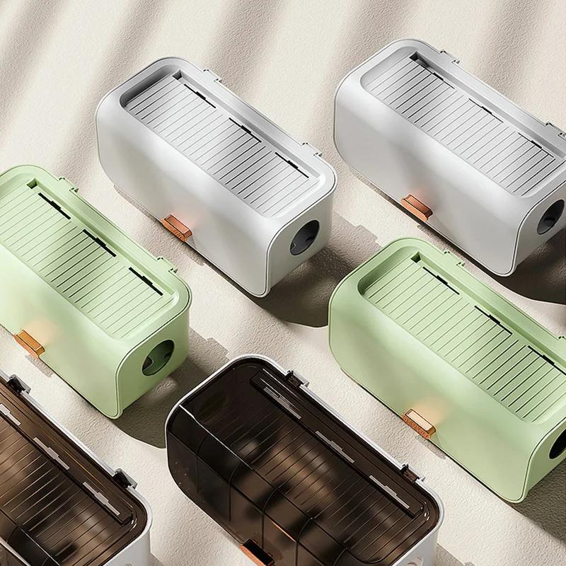 Настольный ящик для хранения кабеля, чехол для хранения линии электропередачи, пылезащитный водонепроницаемый органайзер для розетки для зарядного устройства, чехол для проводов, органайзер для намотки кабеля