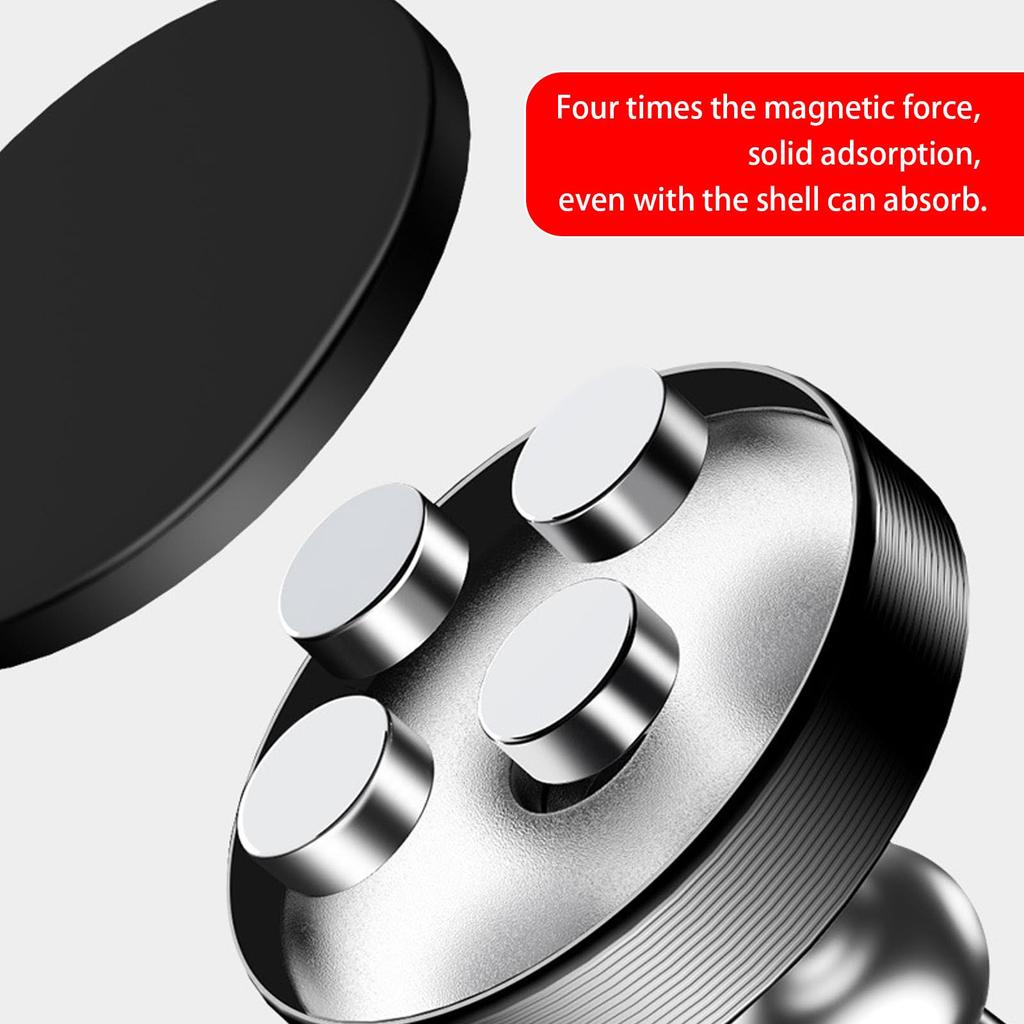 Magnetic car phone holder with GPS support for iPhone 14/13/12 Pro, Xiaomi, Huawei, Samsung, OnePlus and all smartphones.