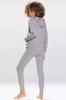 Women's Tracksuit Set Comfortable Daily Casual Clothing Gray Women's Tracksuit Set Comfortable Daily Casual Clothing Gray