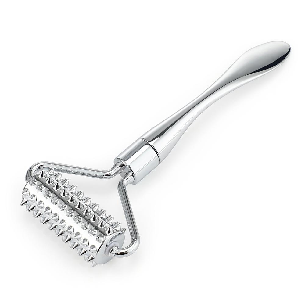 Массажная палочка с микроигольчатым валиком для лица, ложка для крема, палочка с микроигольчатым валиком, ложка для лица, красота тела, похудение