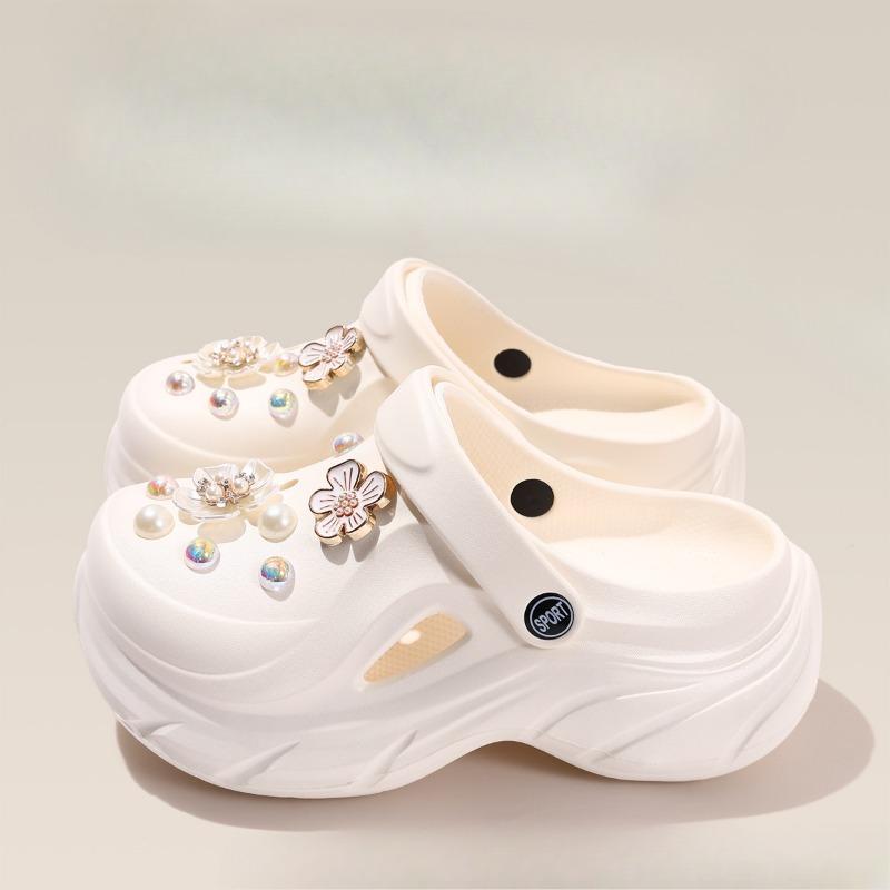 Новая стильная обувь на толстой подошве для увеличения роста, уличная одежда, пляжные кроксы, противоскользящие и устойчивые к запаху