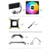 TEUCER AF-120 Water Cooler 12cm RGB Fan Processor Heatsink 120mm PC Water Cooling Radiator For intel 2011/1700/155X AMD AM4 AM5