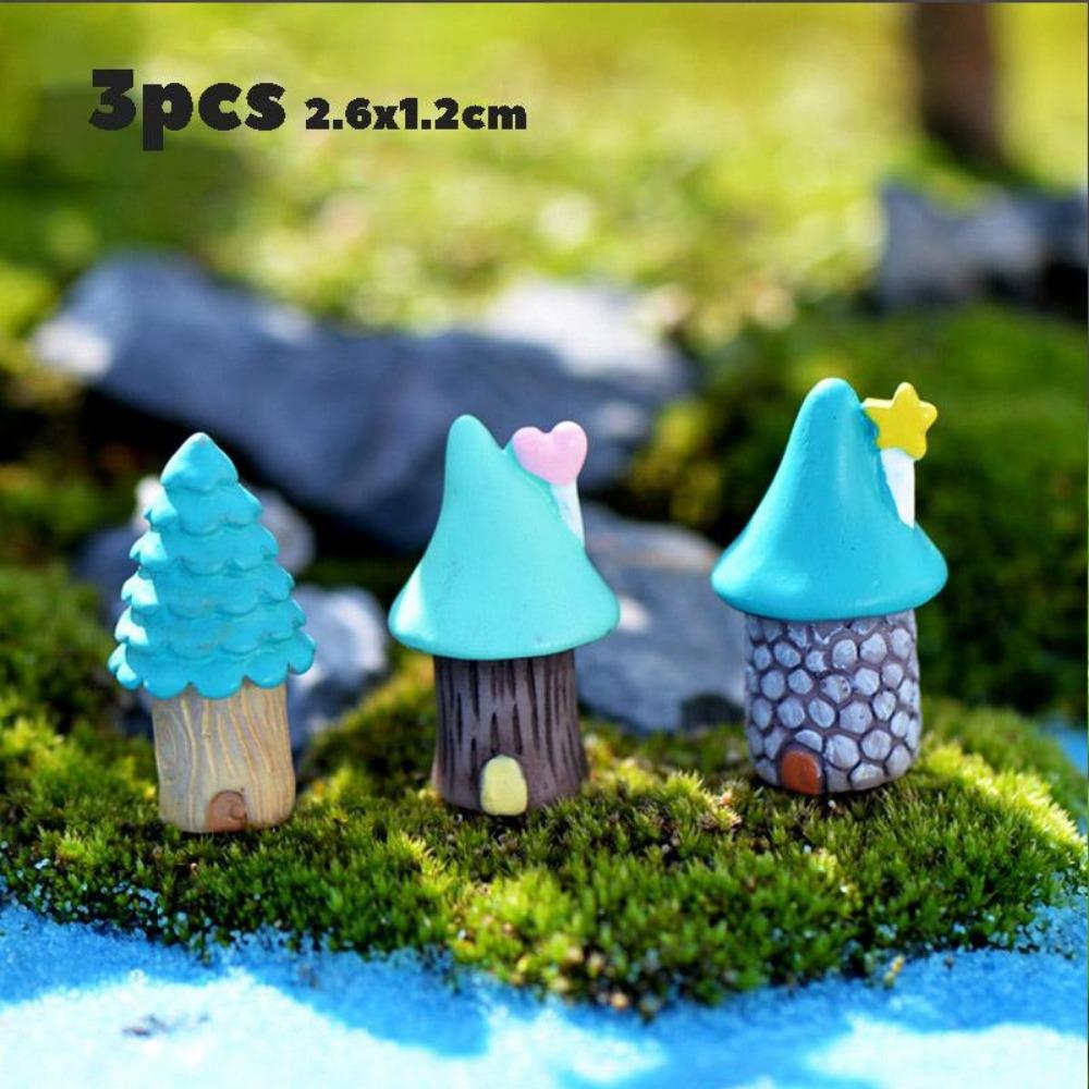 Миниатюрный дом A Building Mushroom Aquarium Rockary Фигурка Fairy Garden Terrarium Home Fish Tank Landscape Decor Accessories