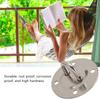 1 Set Heavy Duty Ceiling Hanging Kit Silver Hammock Wall Mount Hooks  Hanging Chair