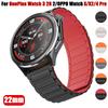 Магнитный силиконовый ремешок для OnePlus Watch 3 2R 2 Sport браслет Correa для OPPO Watch X X2 4 Pro 22 мм сменный ремешок