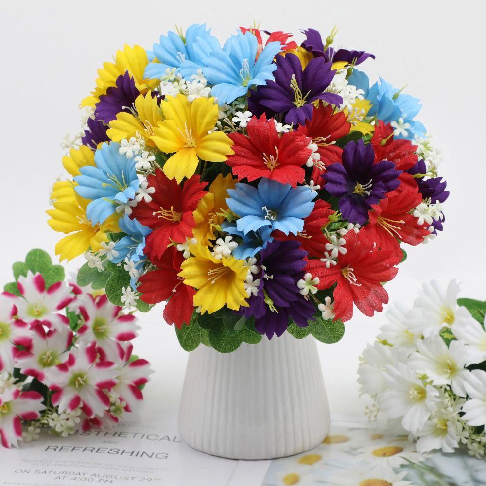 UV Resistant Realistic Faux Blooms Plastic Artificial Flower  Flower Arrangement
