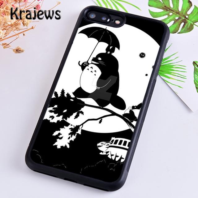 Мягкий чехол для телефона Krajews Studio Ghibli «Мой сосед Тоторо» для iPhone 14 SE 6 7 8 plus 11 12 13 pro XR XS max Samsung S21 22