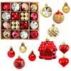Gorgeous Christmas Pack of 42 Christmas Tree Stylish and Gorgeous Christmas Decorations for and New Decor Red and Ornaments, Balls, Ornaments, Rooms,