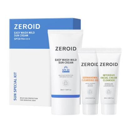 Набор солнцезащитного крема для легкого смывания SPF30+ PA++++ – Мягкий уход от УФ-лучей и трио очищающих средств