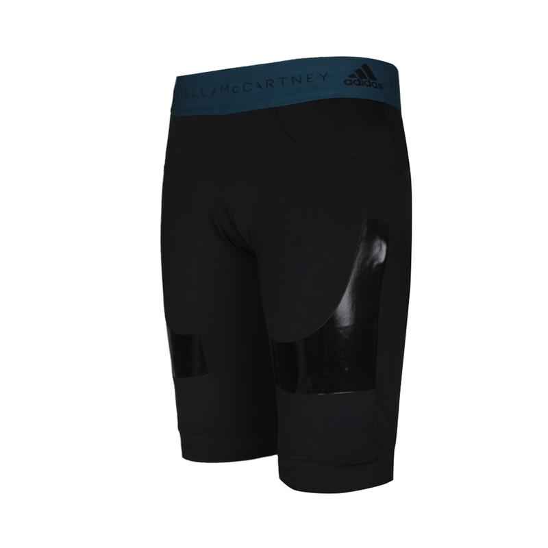 Adidas X Stella McCartney Hybrid Short Solid Color Comfortable Breathable Soft Casual Shorts Women Shorts Black EA2193