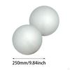 2 Pieces Craft Foam Balls Christmas Pendant Supplies White for Household School Project