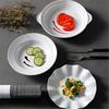 Меламин Белый Круглая Глубокая Тарелка для Супа Имитация Фарфора Тарелка для Западной Кухни el Посуда для Еды Кухонные Принадлежности