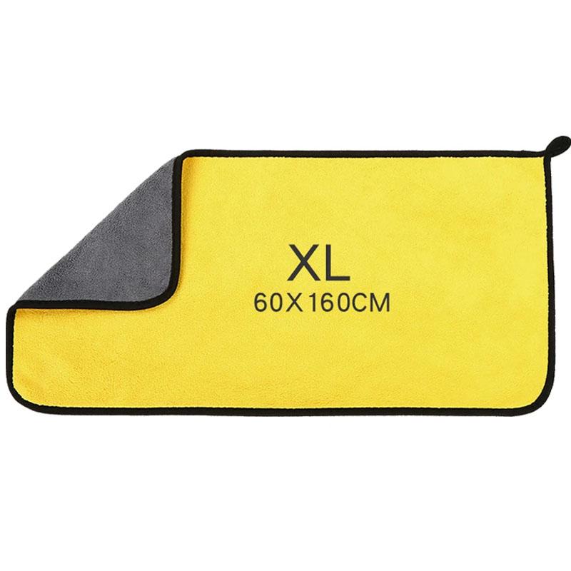 60x160 см Высококачественное полотенце из микрофибры Полотенце для мытья автомобиля Детейлинговая чистящая салфетка Полотенце для сушки автомобиля Впитывающие чистящие средства для автомобиля