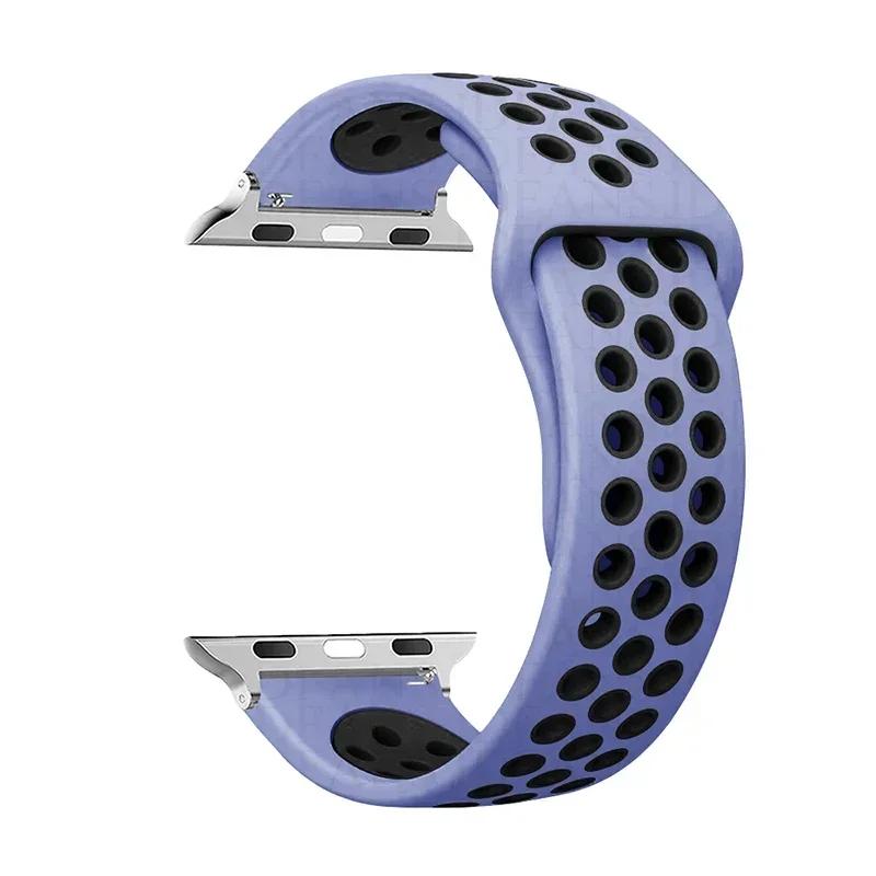 Спортивный ремешок-петля Для ремешка для Apple Watch Ultra 2 49 мм 44 мм 40 мм 41 мм 45 мм 42 мм 38 мм Силиконовый браслет для iwatch серии 9-8-7 6 5 4 SE