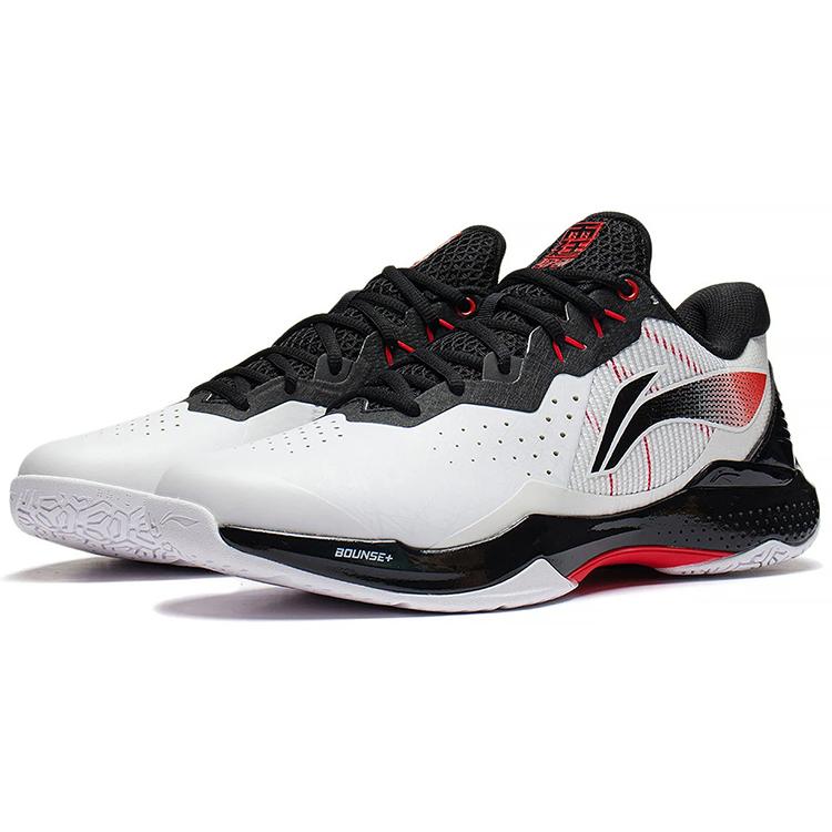 Бадминтонные кроссовки Li Ning Унисекс Низкие Стандартные Белый/Черный AYAS018-2