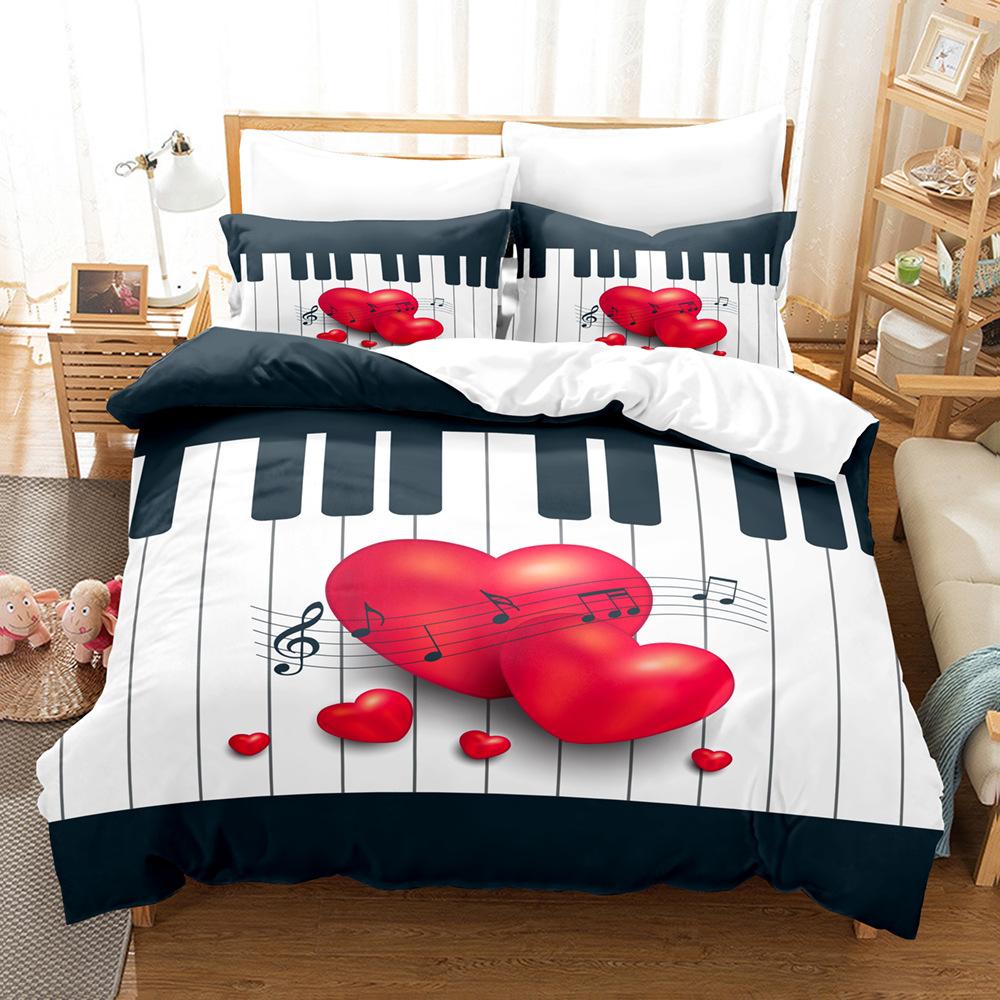 Модная технология печати, 3D цифровая печать, постельное белье, пододеяльники, наволочки, комплекты из трех предметов