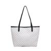 Urban Minimalist Checkerboard Tote Bag For Women Large Capacity Everyday Use